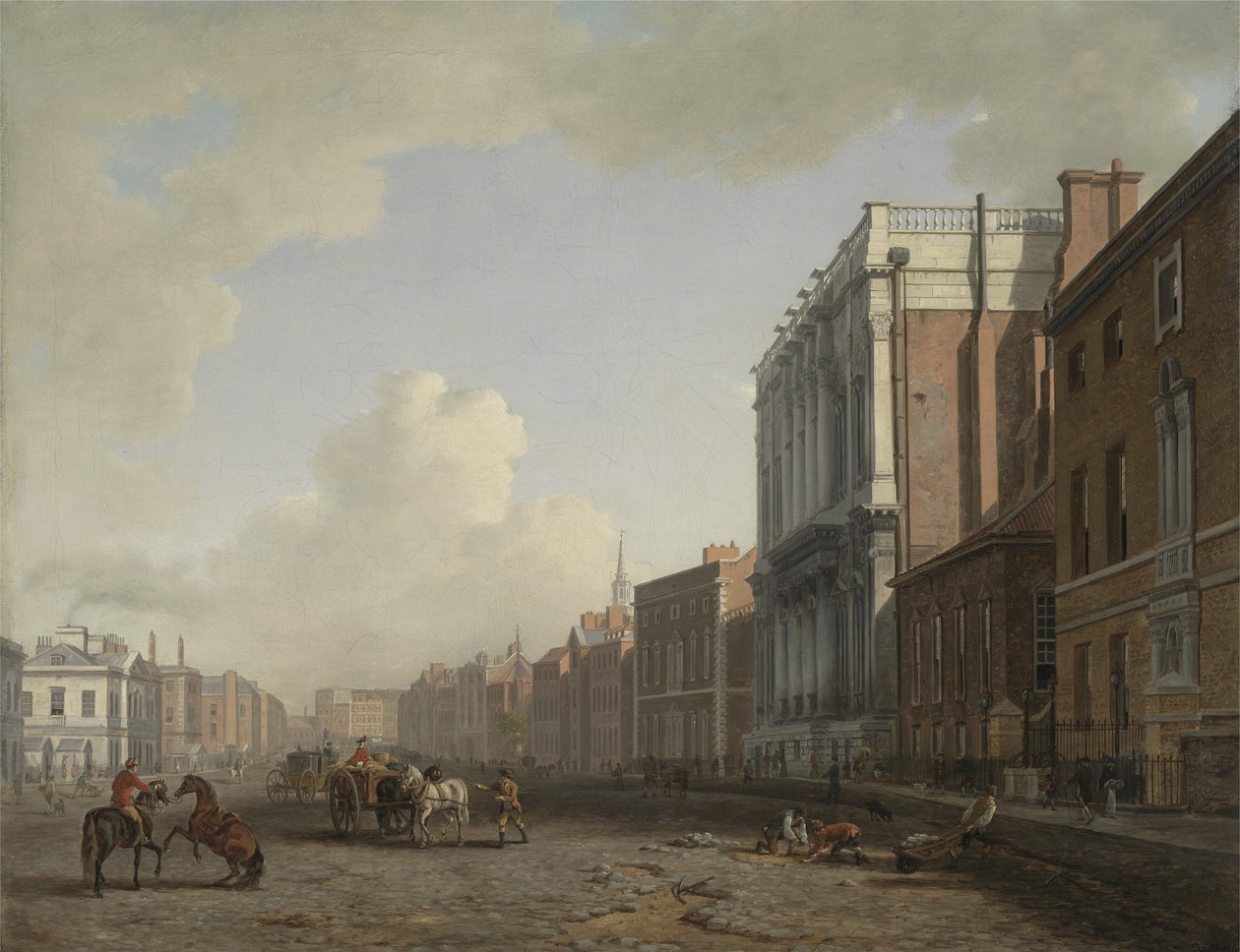 Whitehall, Looking Northeast by William Marlow