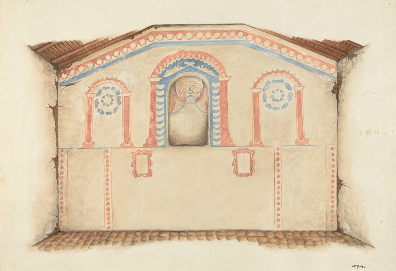 Wall Painting Reredos by William McAuley
