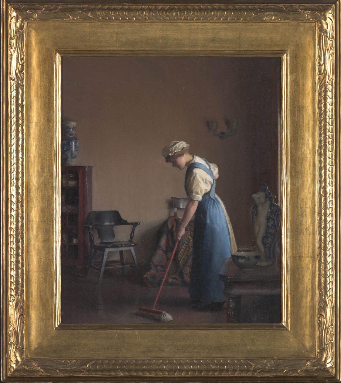 Girl Sweeping, c.1912 by William McGregor Paxton