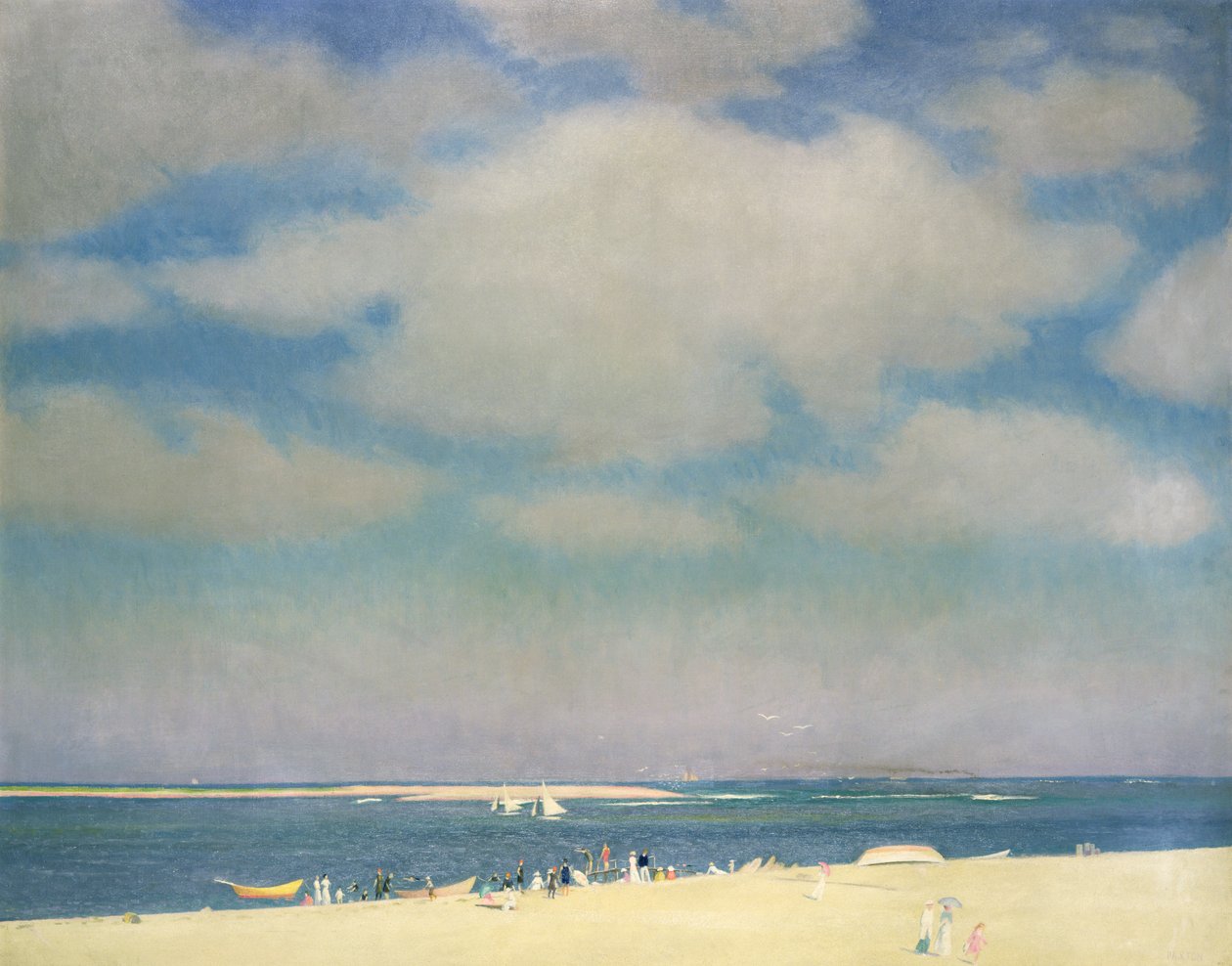 Seascape with Sandy Beach (The Beach at Chatham) c.1915 by William McGregor Paxton