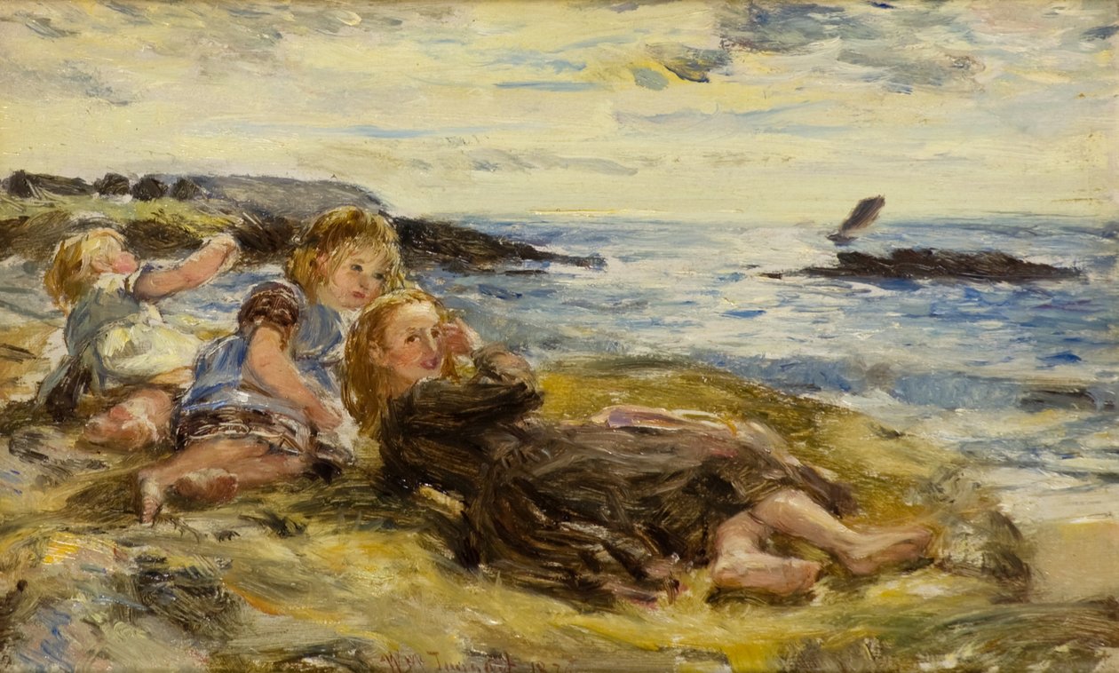Children on the Seashore, Machrihanish by William McTaggart
