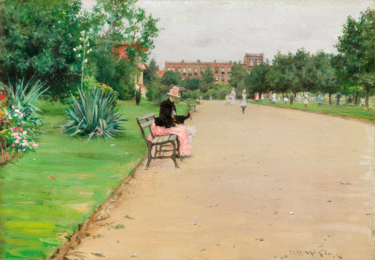 A City Park by William Merritt Chase