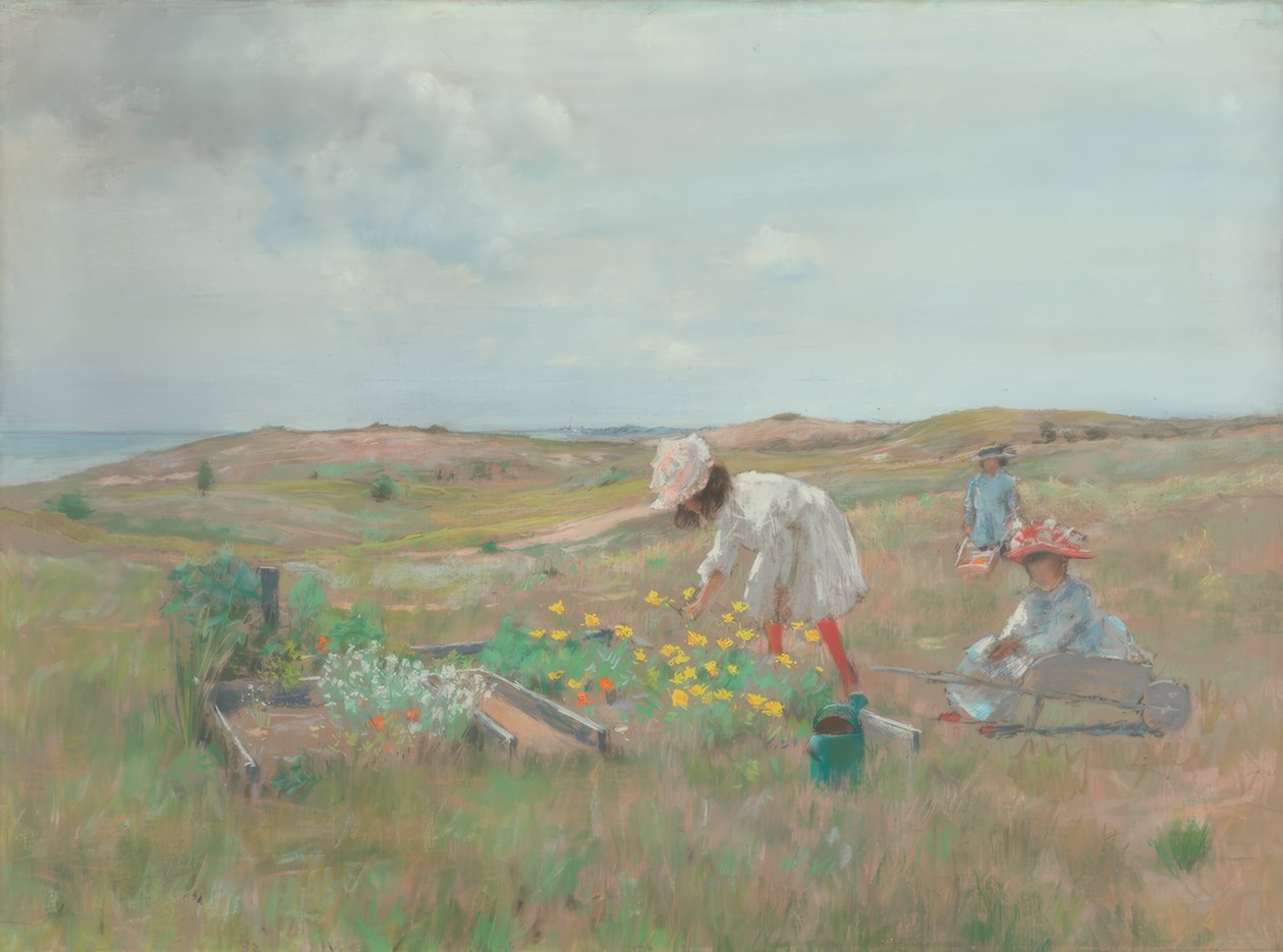 Gathering Flowers by William Merritt Chase
