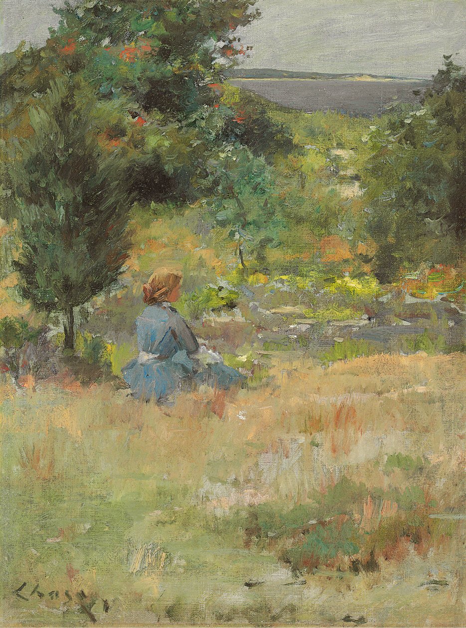 Girl at Shinnecock Hills, c.1897 by William Merritt Chase