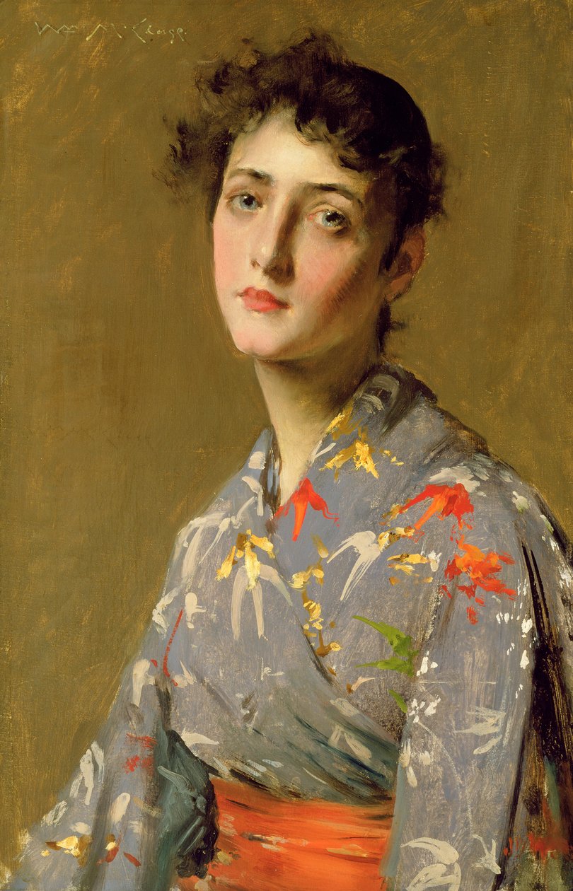 Girl in Japanese Costume, c.1888 by William Merritt Chase
