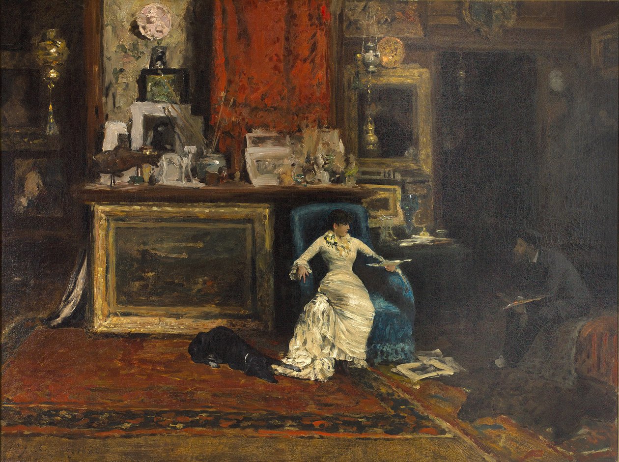 The Tenth Street Studio by William Merritt Chase