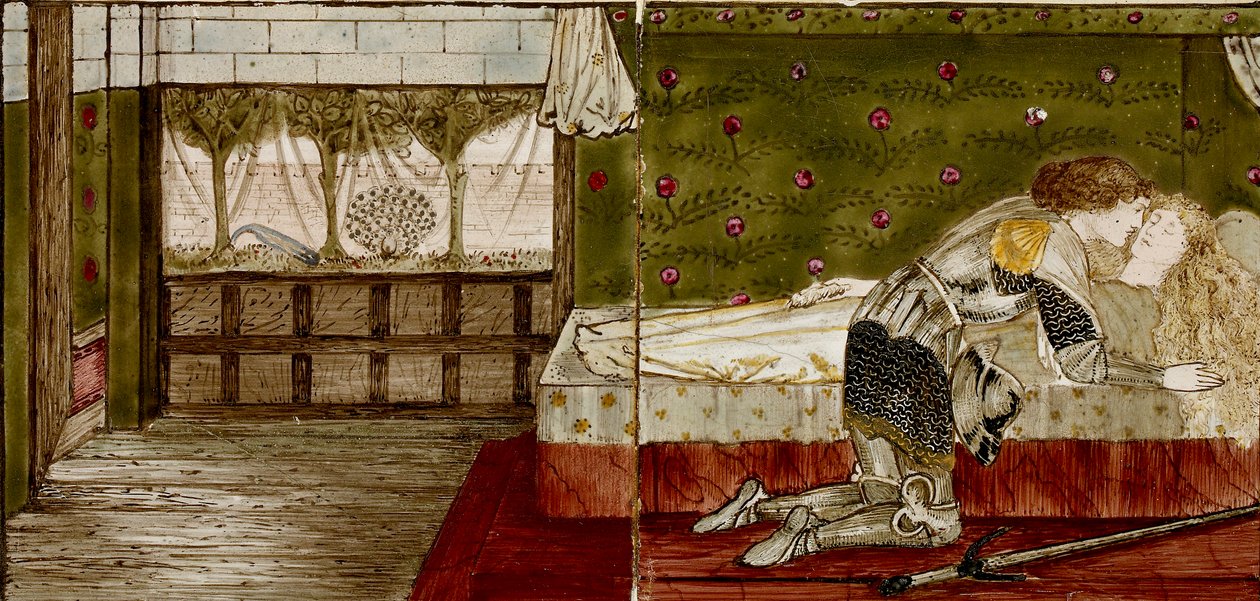 Sixteen Tiles Form Eight Illustrations of the 