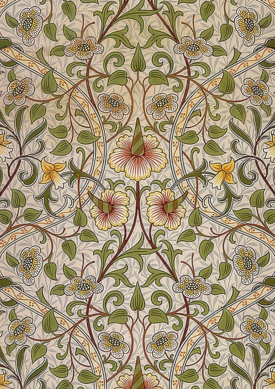 Decorative Fabric. 1876-90 by William Morris