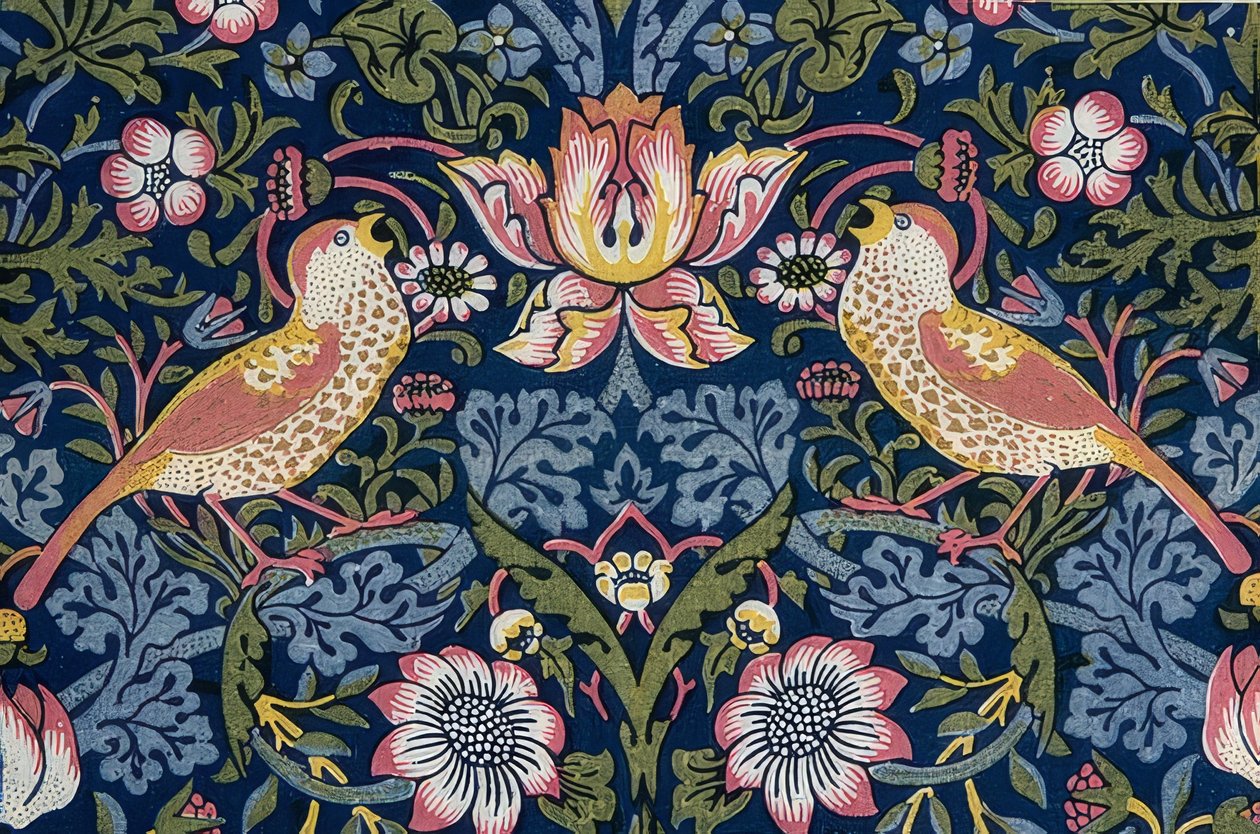 The Strawberry Thief (Detail). 1883 by William Morris