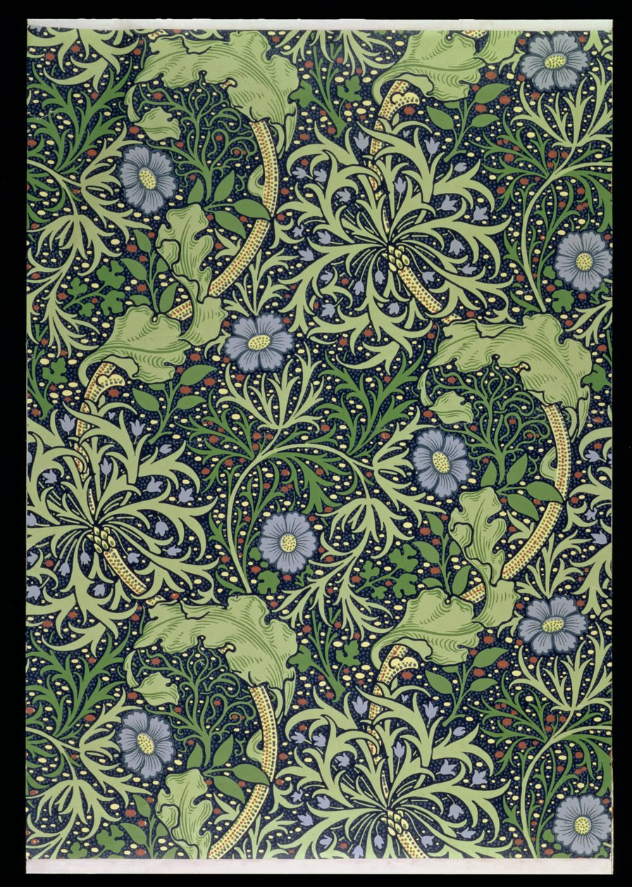 Seaweed Wallpaper Design, printed by John Henry Dearle by William Morris