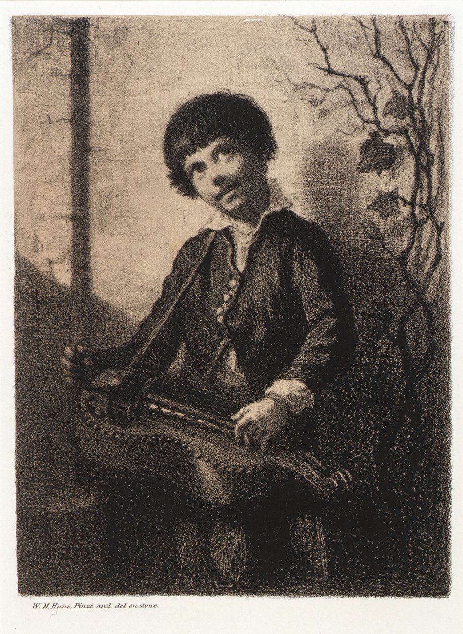 Hurdy-Gurdy Boy by William Morris Hunt