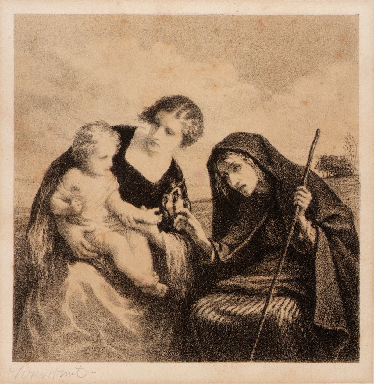 The Fortune Teller by William Morris Hunt