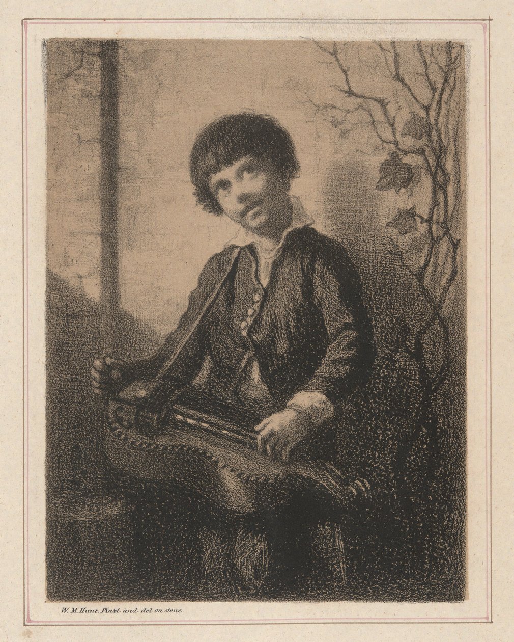 The Hurdy Gurdy Boy by William Morris Hunt