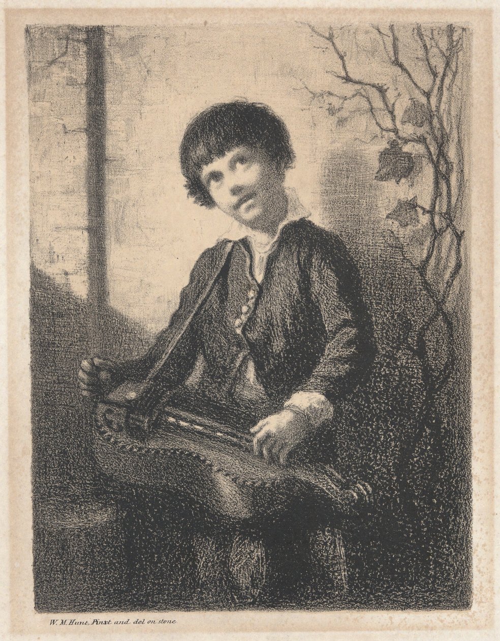 The Hurdy Gurdy Boy by William Morris Hunt