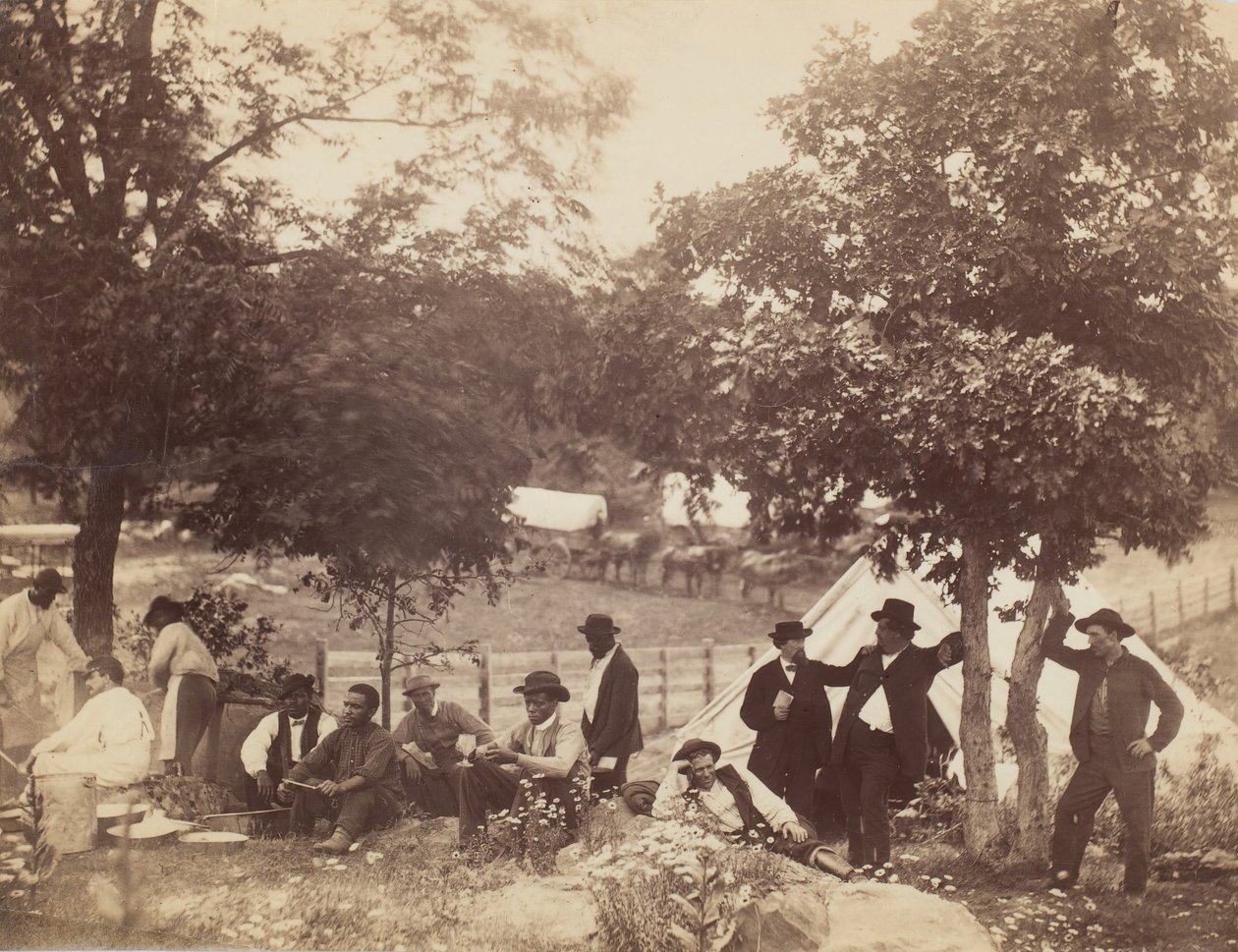 Camp of Captain Hoff, Rear View, Gettysburg, Pennsylvania by William Morris Smith