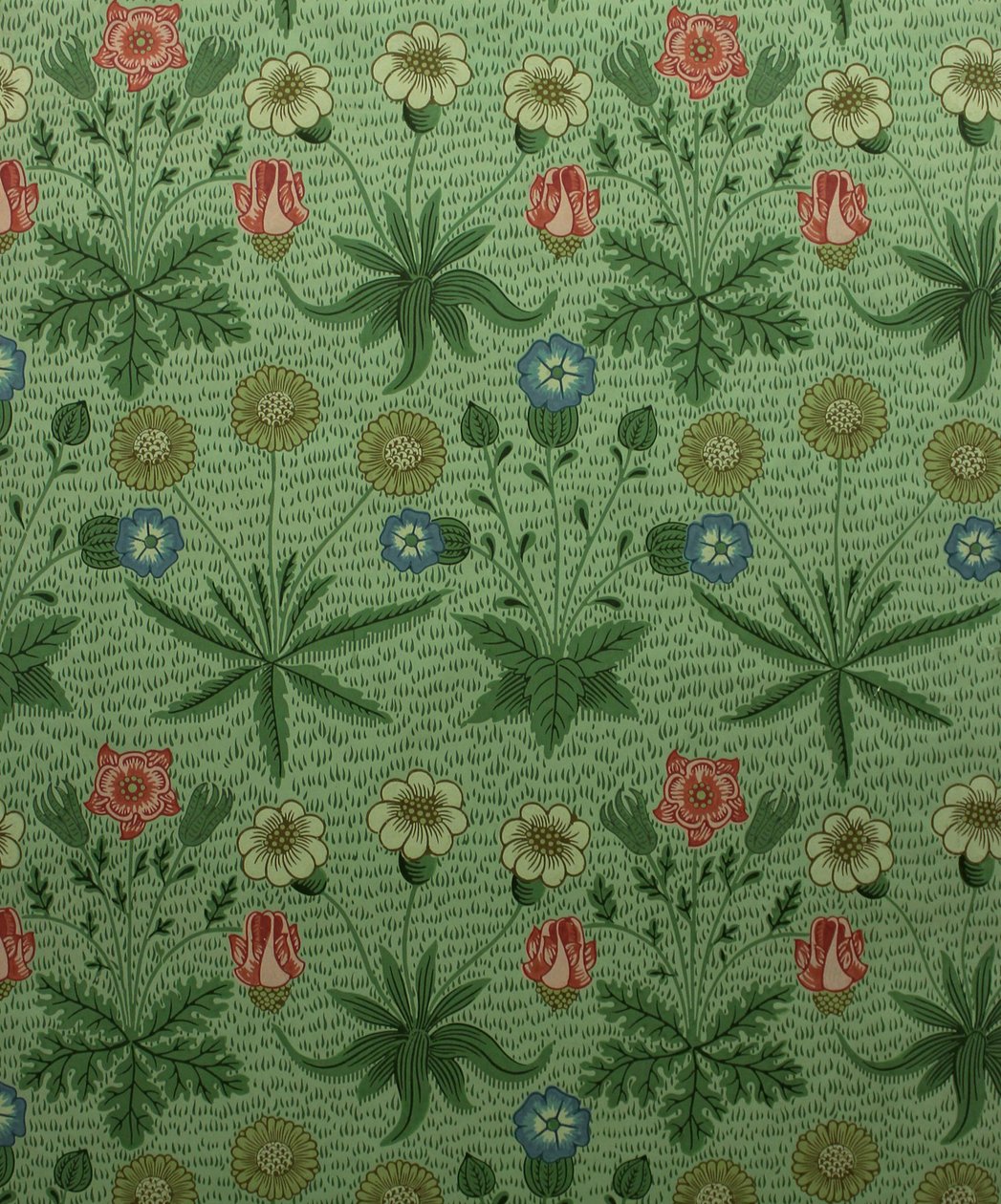 Daisy Marguerite, block-printed wallpaper, 1862 by William Morris Tapestry Works