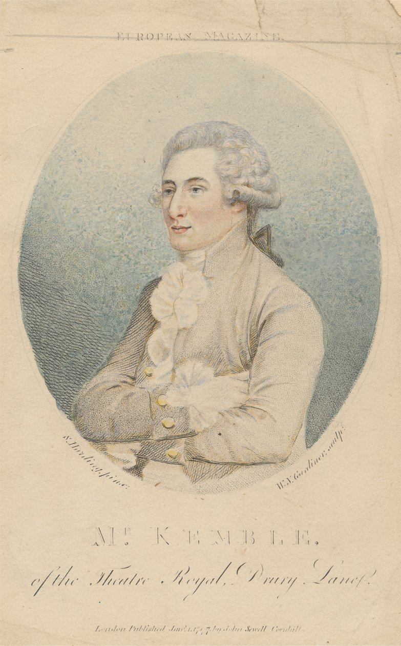 Mr. Kemble, of the Theatre Royal, Drury Lane by William Nelson Gardiner