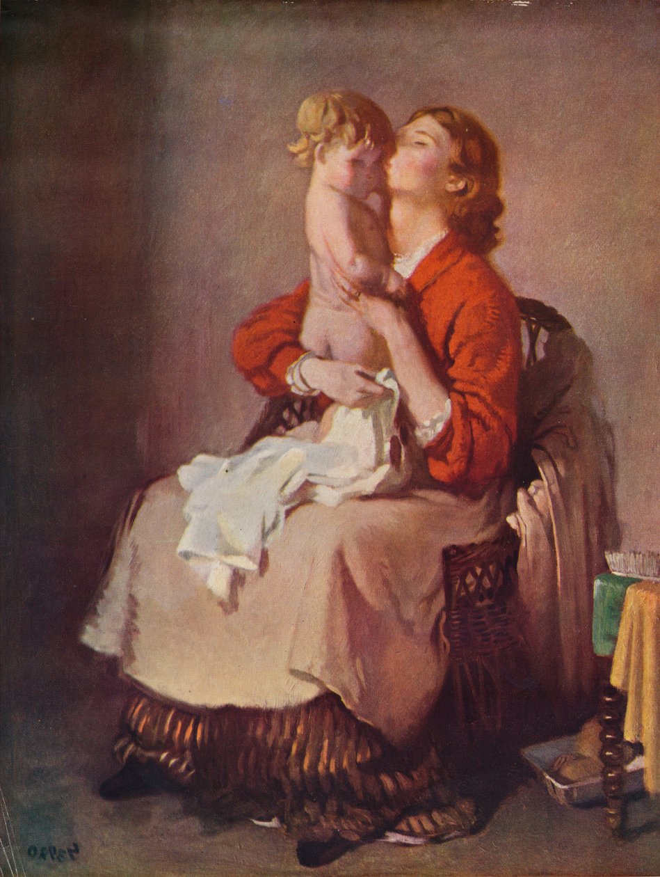 Lady Orpen and Child by William Newenham Montague Orpen