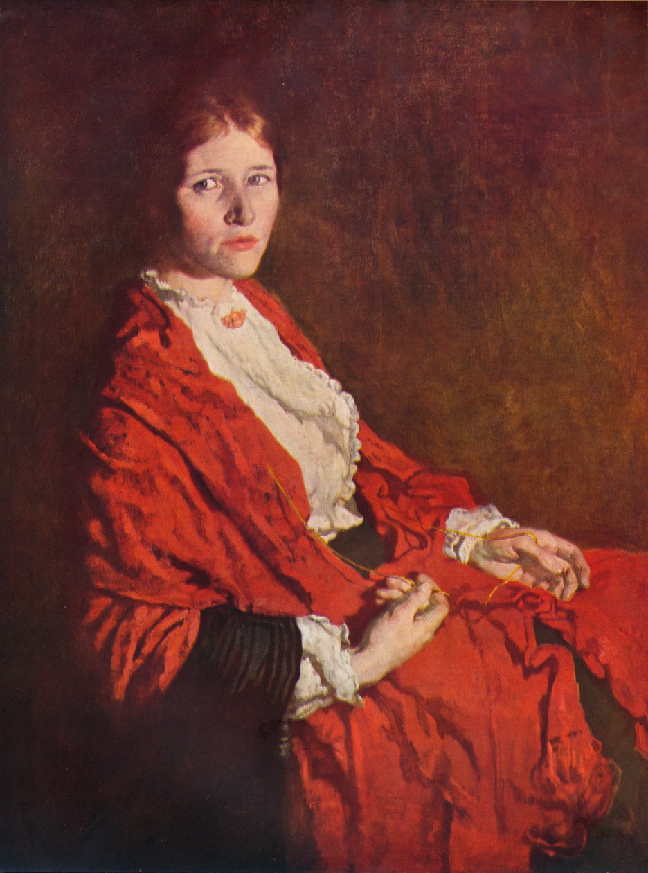 The Red Scarf, 1935 by William Newenham Montague Orpen