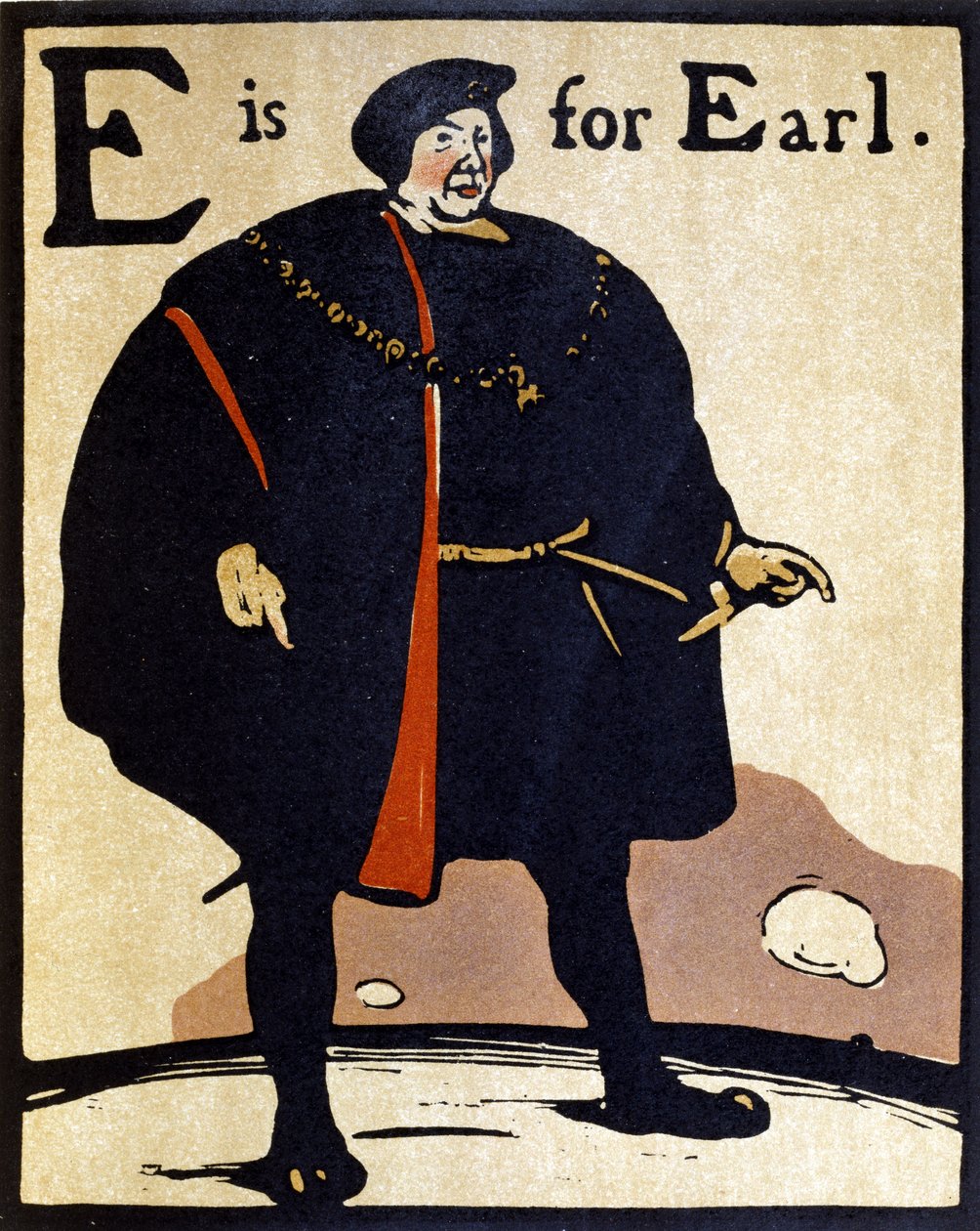 E is for Earl, illustration from 