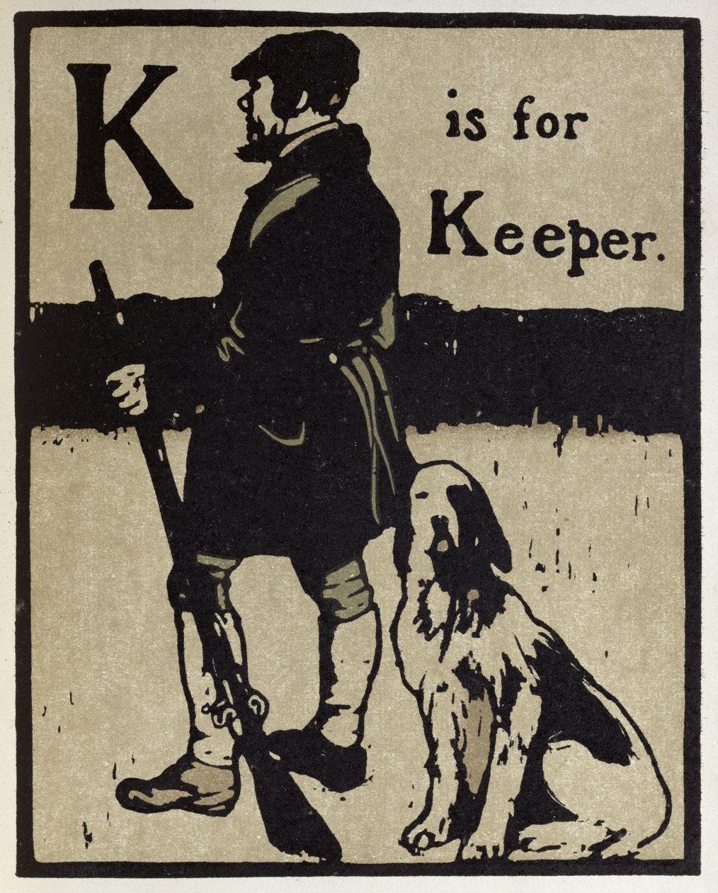 K is for Keeper, illustration from 