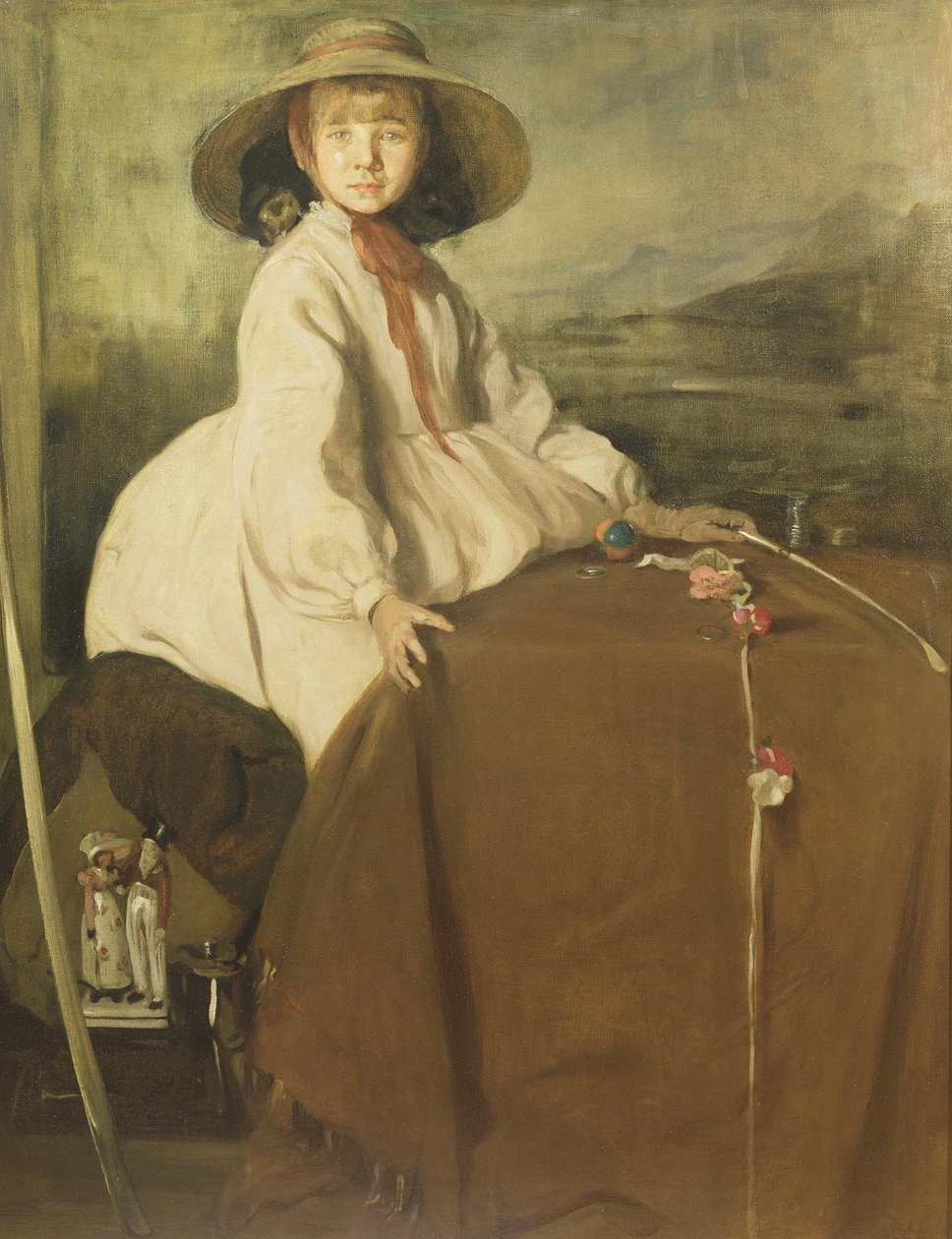 The Little Merchant - Rosy Gordon Craig by William Nicholson