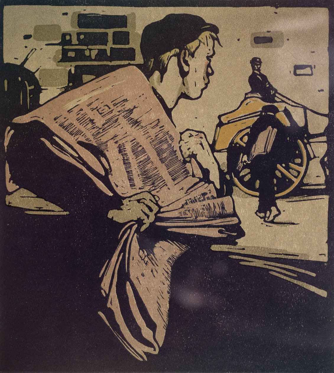 News Boy (book illustration) by William Nicholson