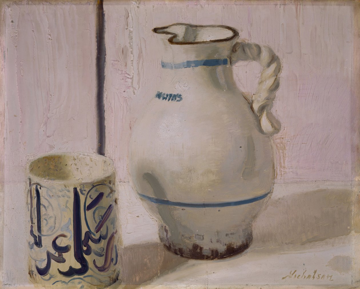 Pink Still Life With Jug, 1935-36 by William Nicholson
