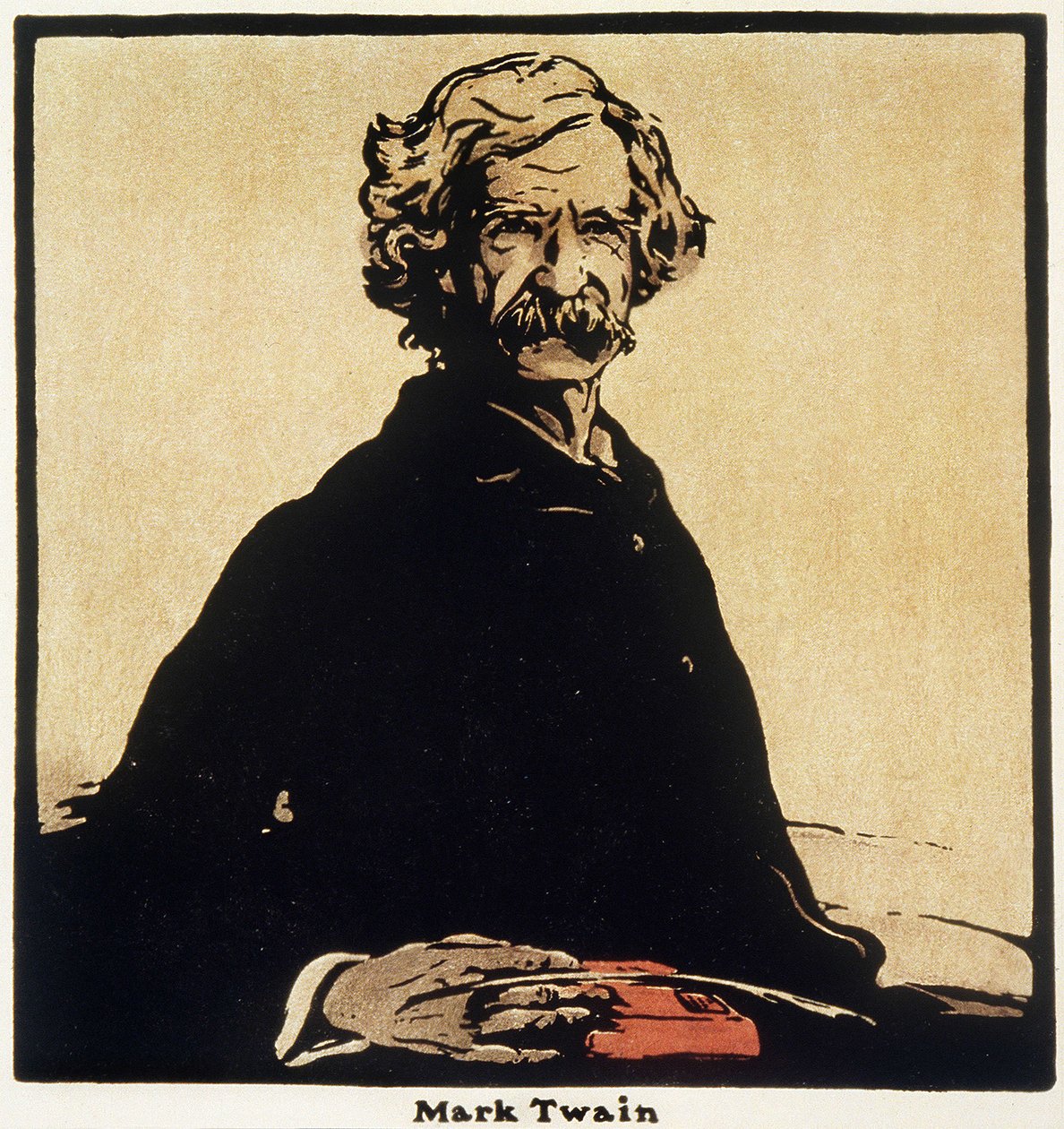 Portrait of Mark Twain (1835-1910), American Writer by William Nicholson