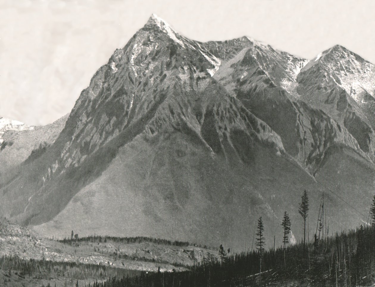 The Rockies: Chancellor Peak, Leanchoil, Canada by William Notman and Son