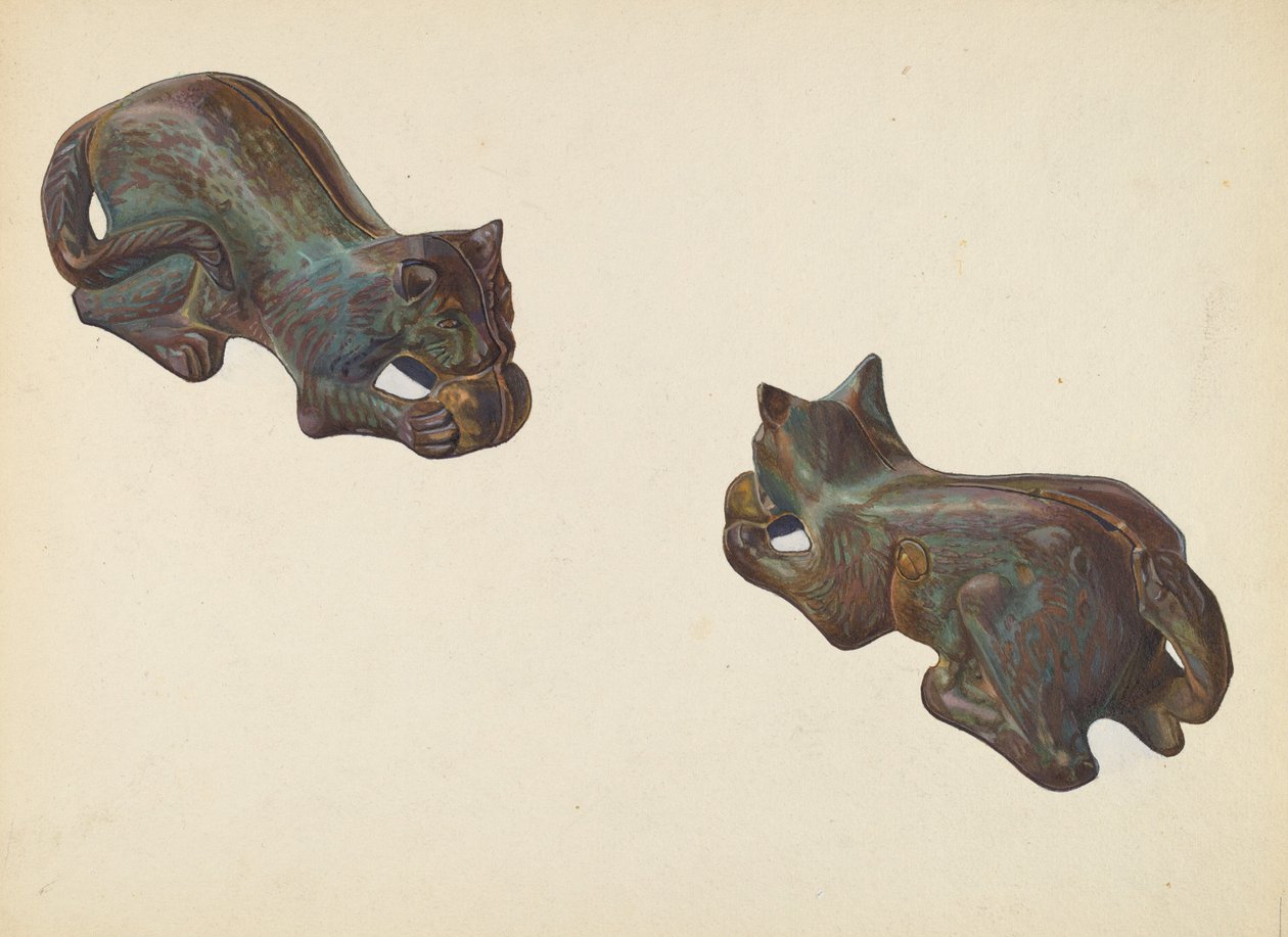 Cat and Ball Coin Bank by William O. Fletcher