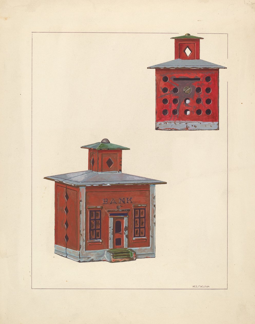 Red School House Bank by William O. Fletcher