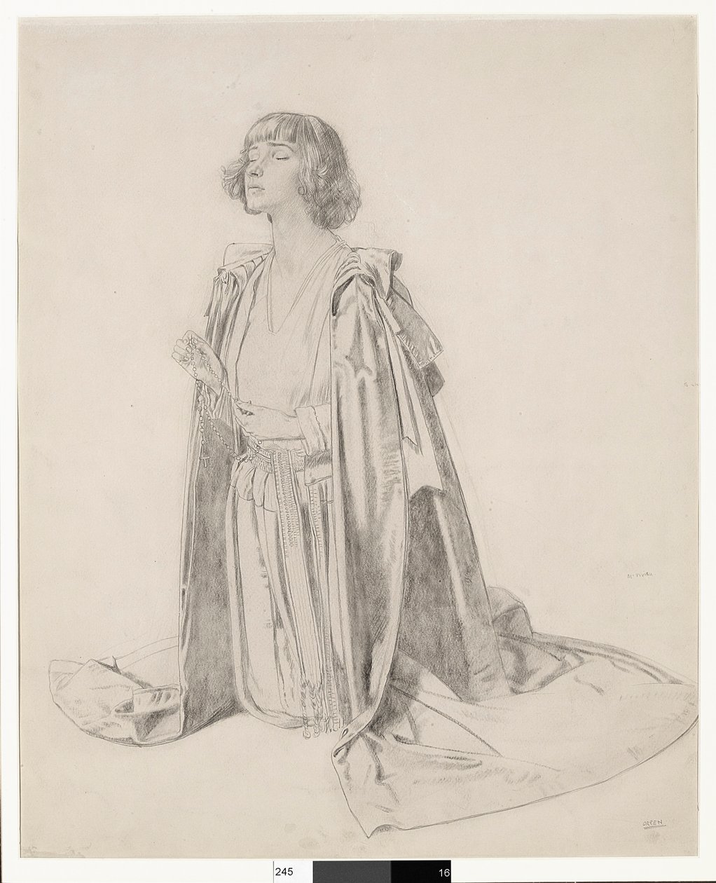 Kneeling Figure of a Woman (detail) by William Orpen