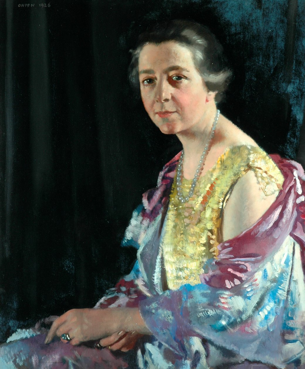 Mrs Thomas Howarth, 1926 by William Orpen: Fine art print