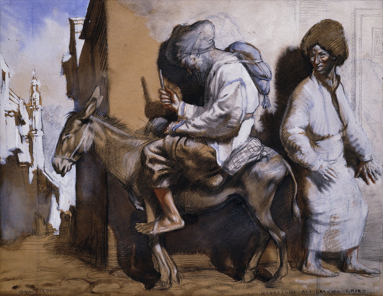 Noreddin Ali Leaving Cairo by William Orpen