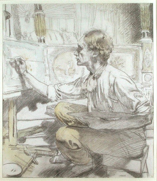 The Bed Painter (The Furniture Painter) by William Orpen