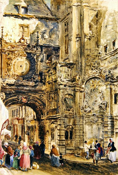 Gros Horloge de Rouen by William Parrott