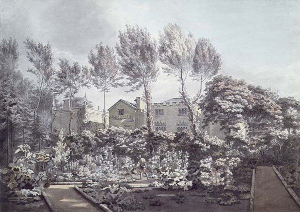 The Garden at Strawberry Hill, c.1780 by William Pars