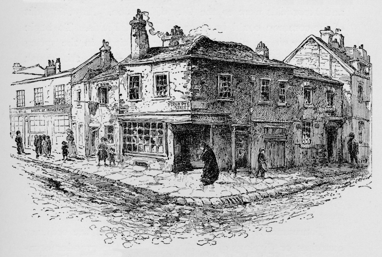 Old Pye Street and the Ragged School, c1897 by William Patten