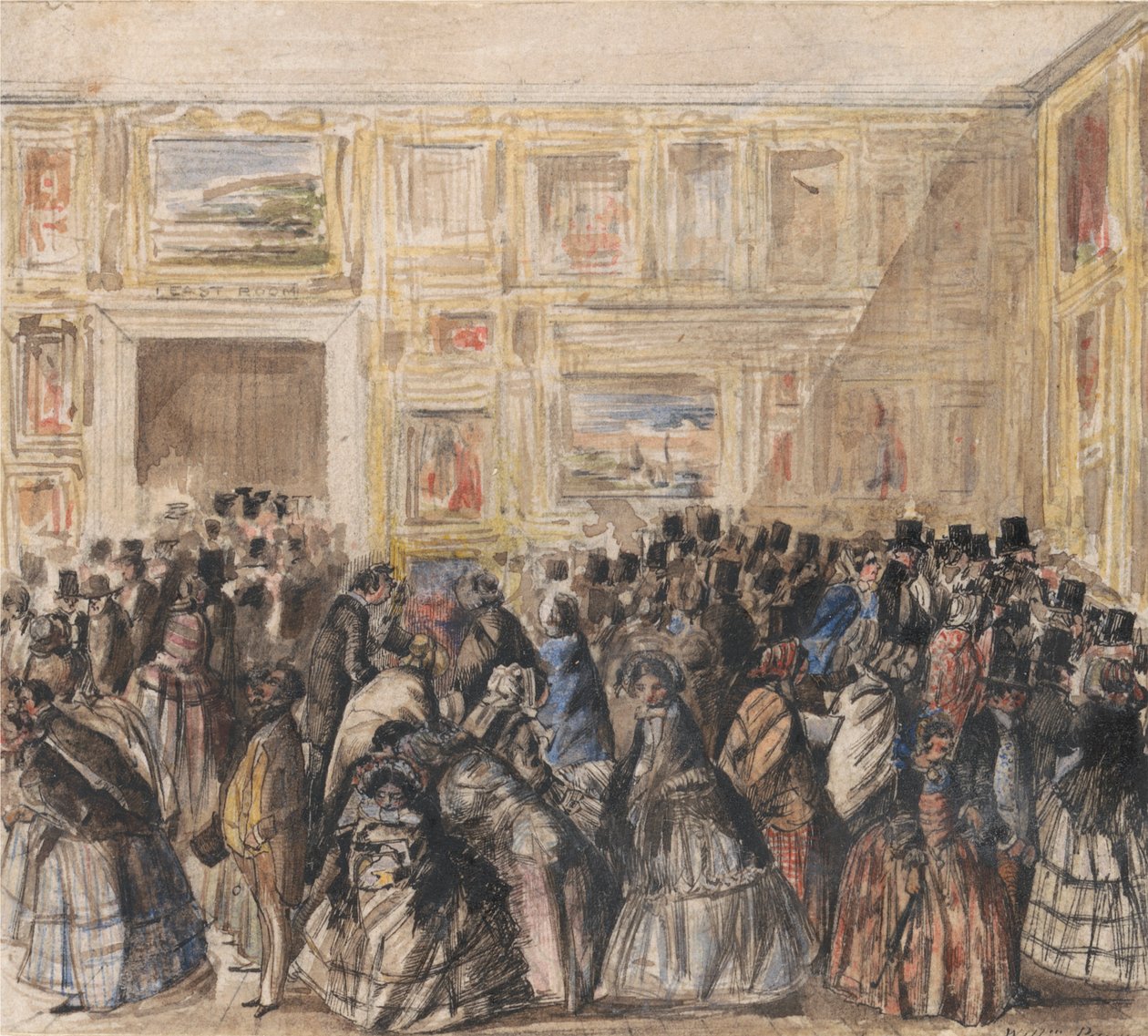 Private View of the Royal Academy by William Payne