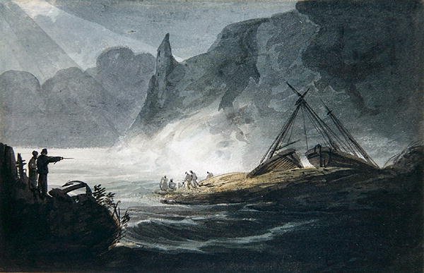 Rocky Coastal Scene by William Payne