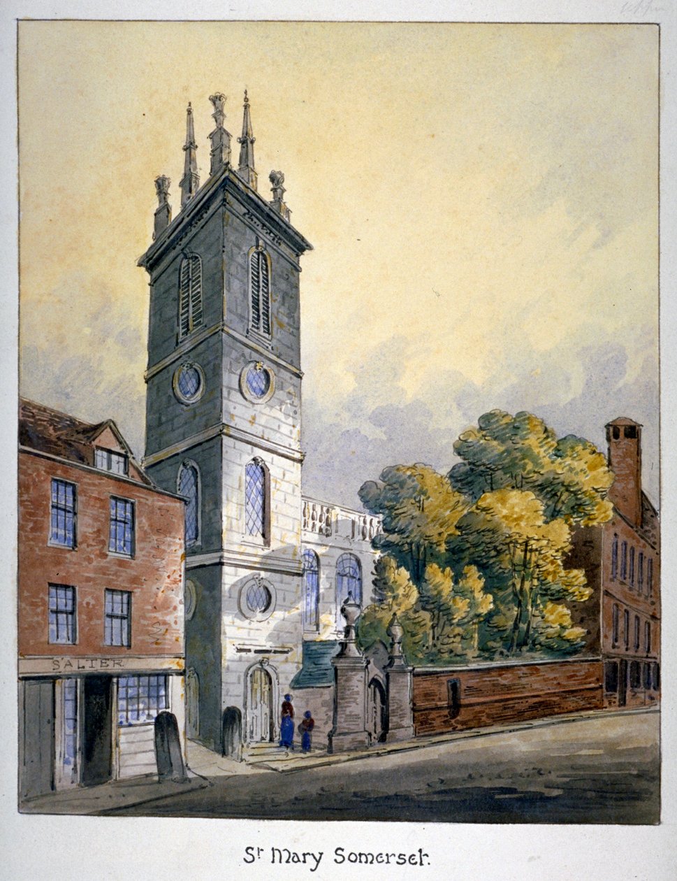 Church of St Mary Somerset, City of London by William Pearson