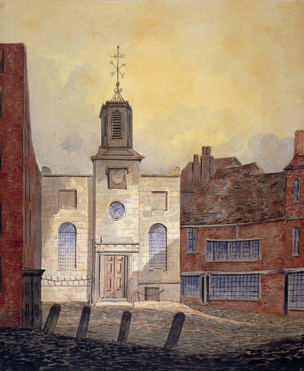 View of Holy Trinity Church, Minories, City of London by William Pearson