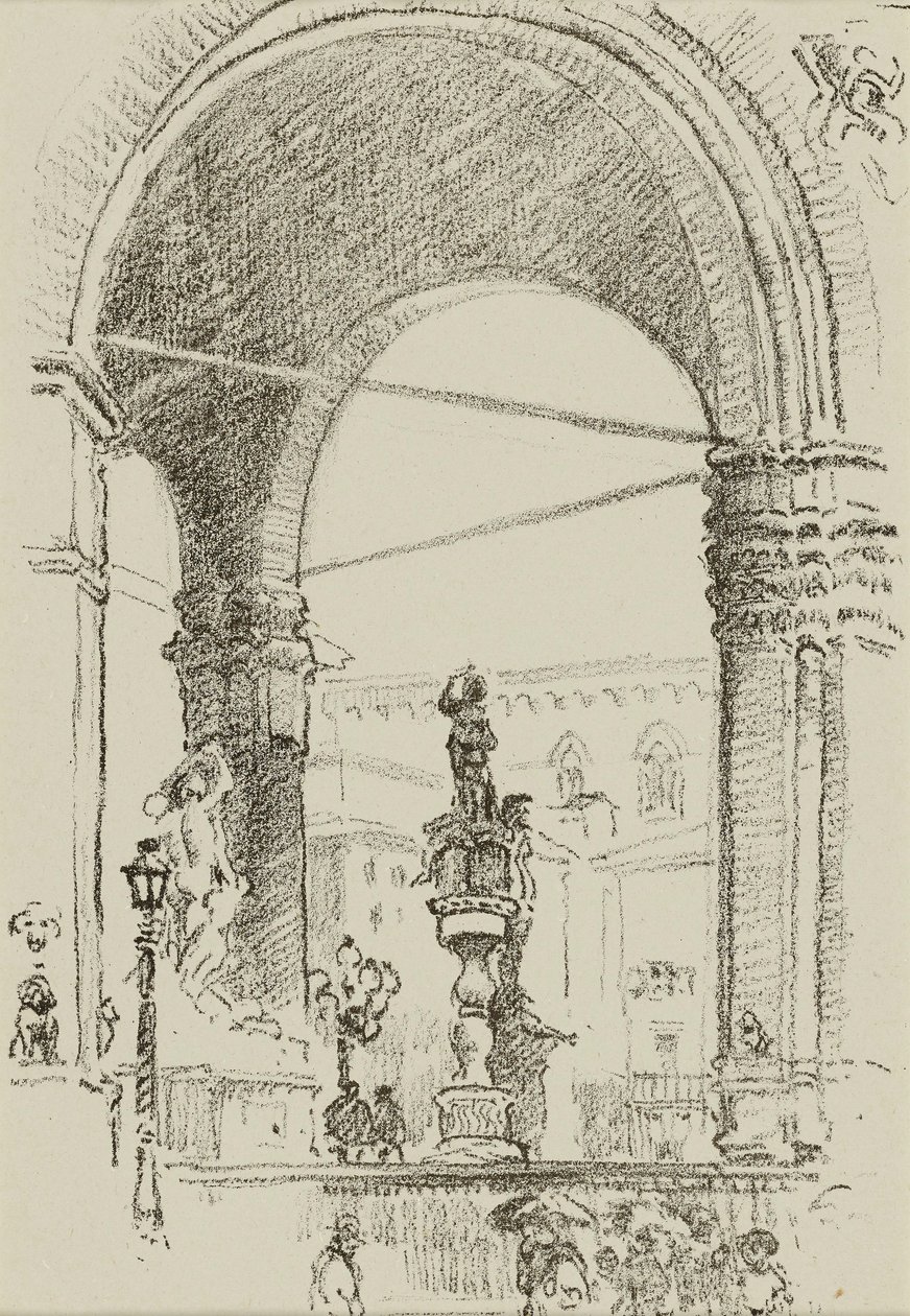 Loggia dei Lanzi by William Penhallow Henderson