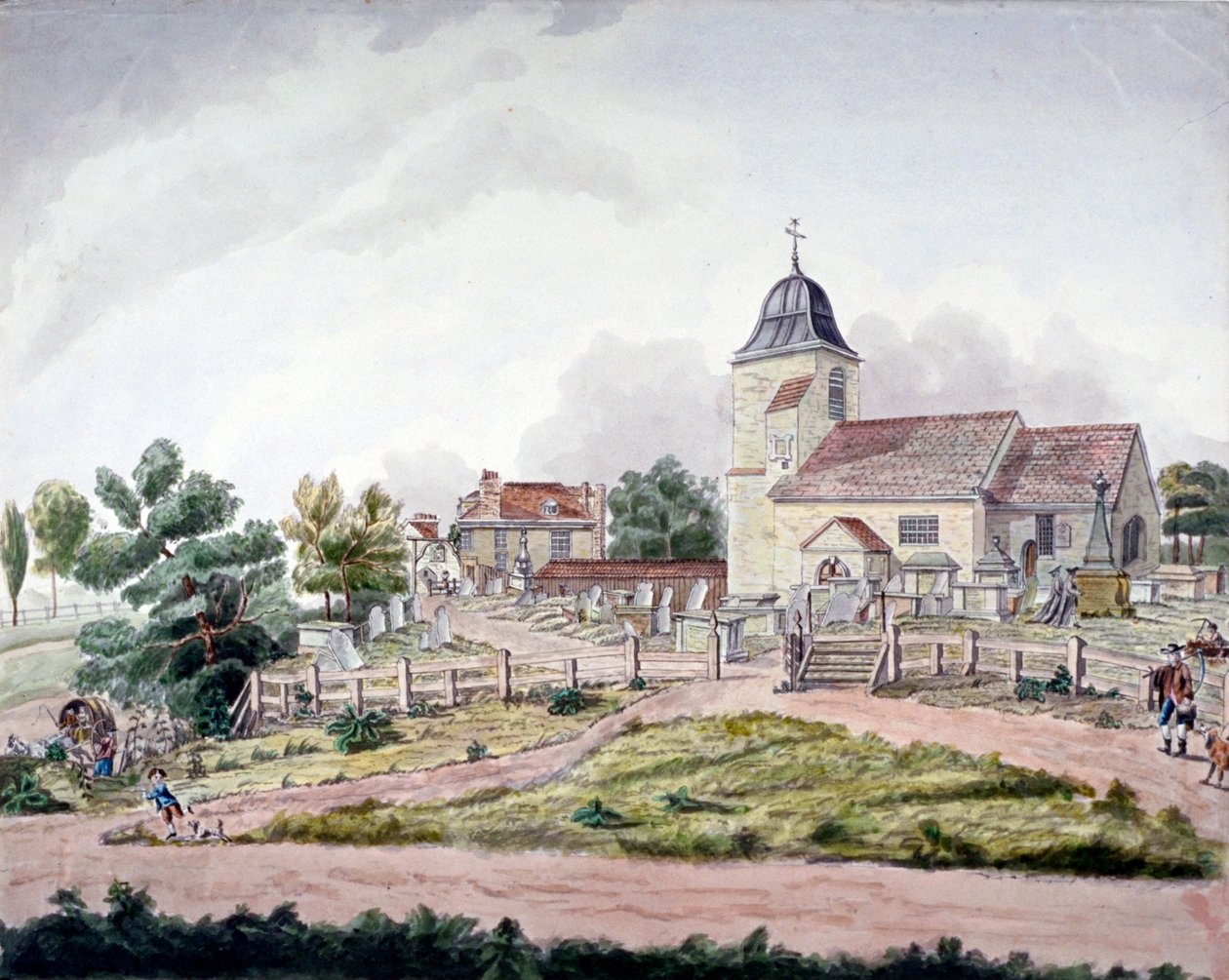St Pancras Old Church, London by William Pennington