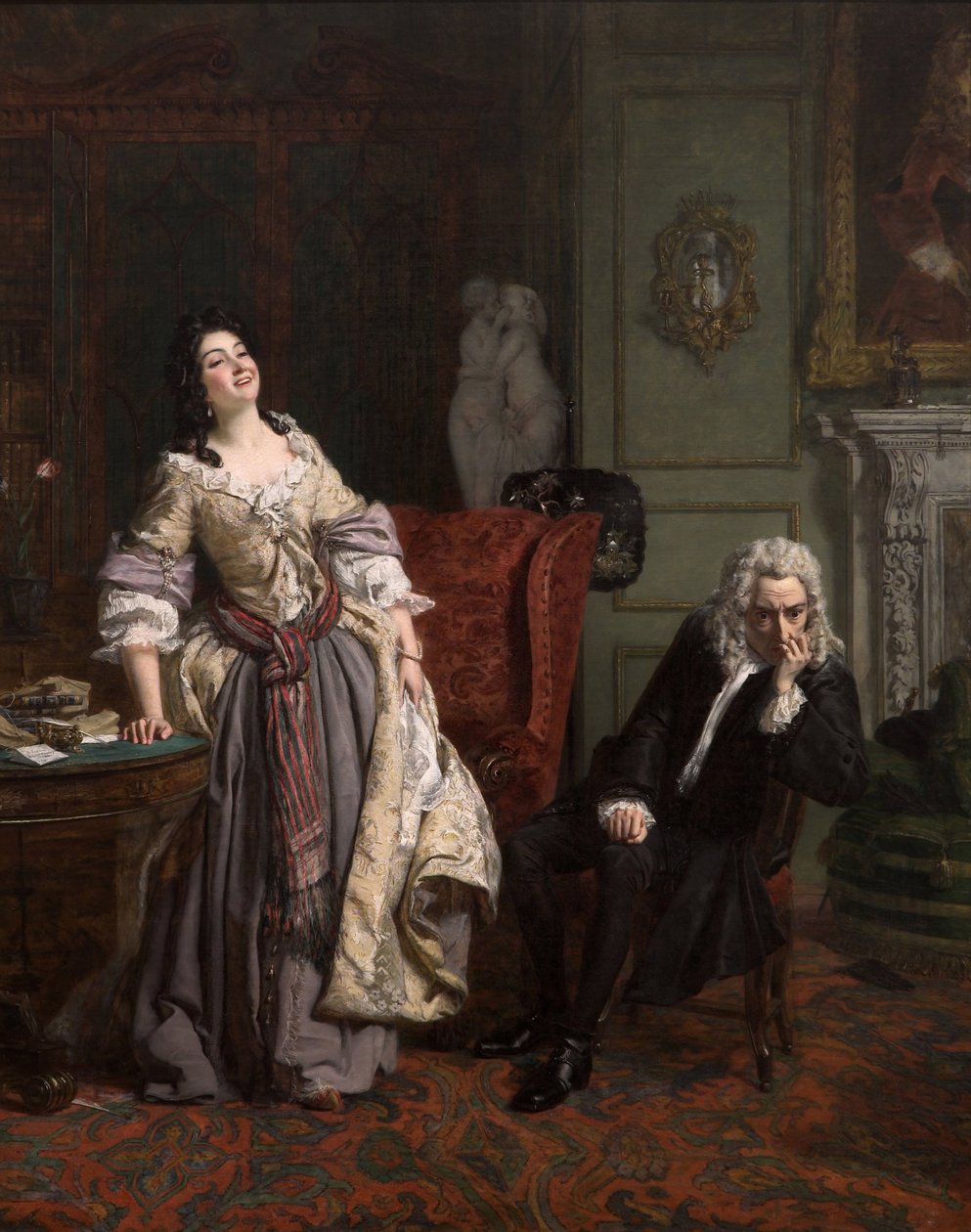 Alexander Pope Declared His Love to Lady Mary Wortley Montagu by William Powell Frith
