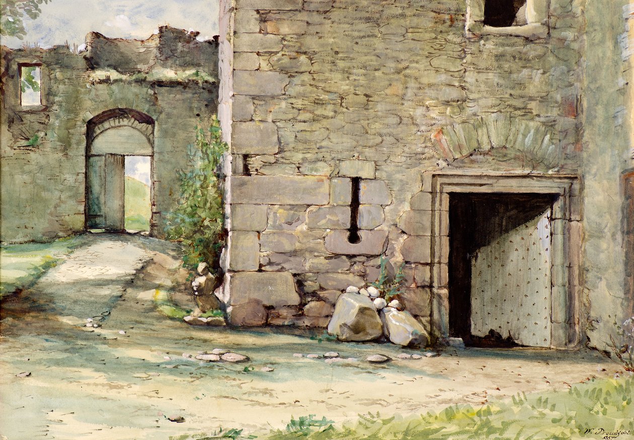 The West Gateway, Mains Castle by William Proudfoot