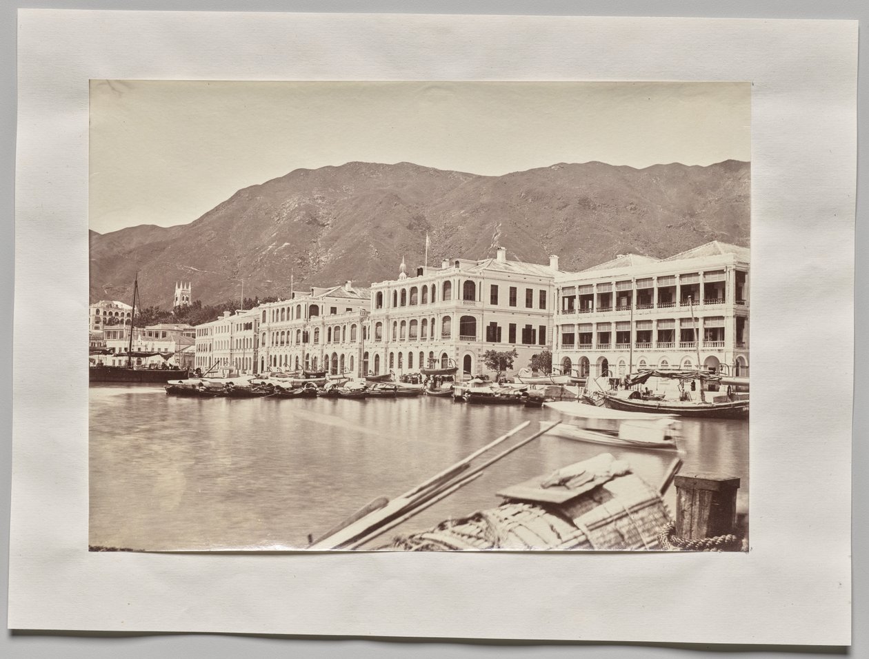 Untitled (View on the Praya, looking east, Hong Kong) by William Pryor Floyd