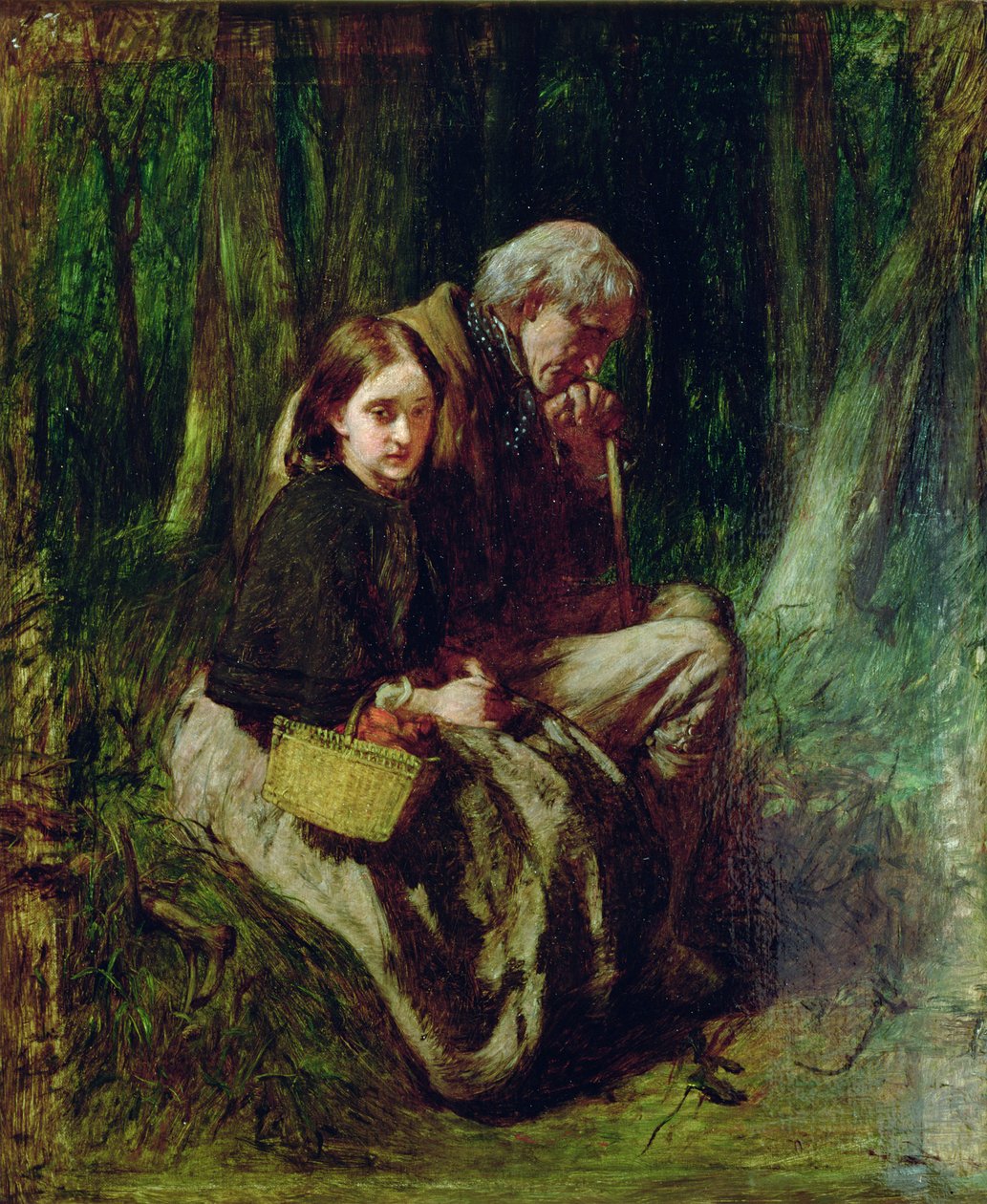 Little Nell and Her Grandfather in the Wood by William Quiller Orchardson