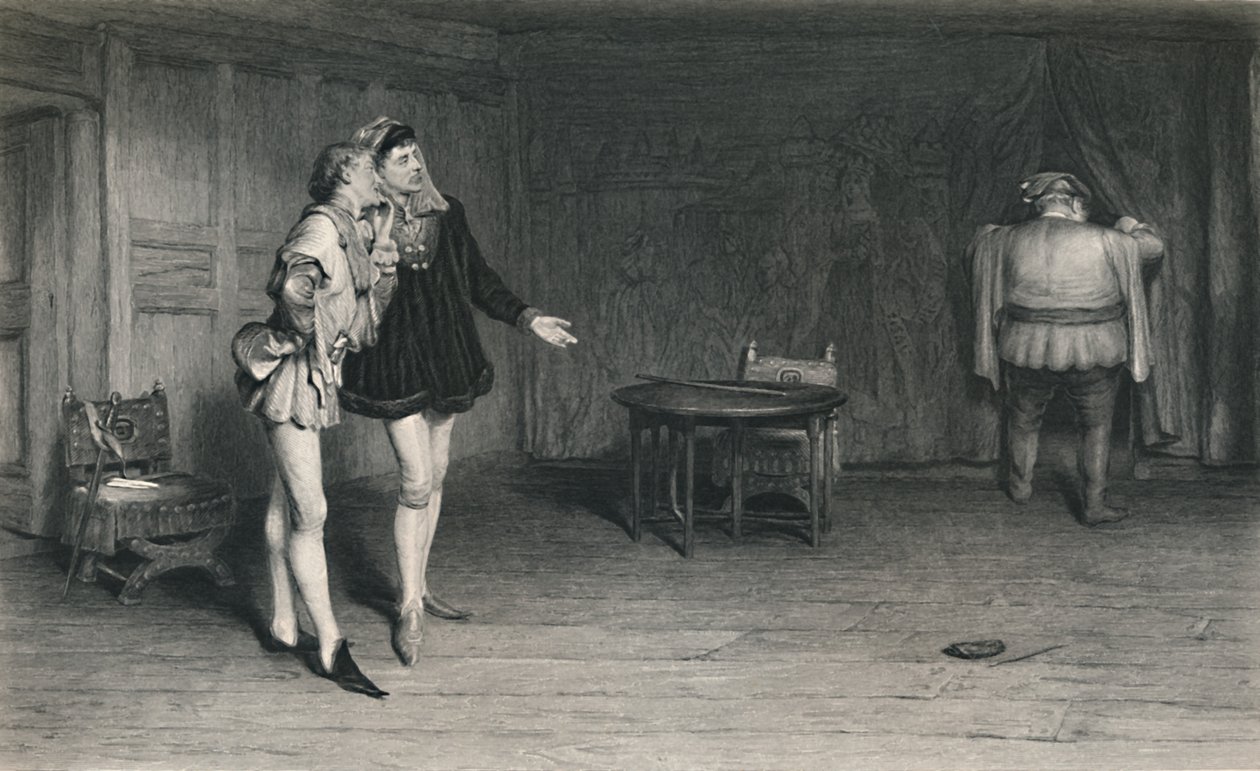 Prince Henry, Poins, and Falstaff. King Henry IV - First Part by William Quiller Orchardson